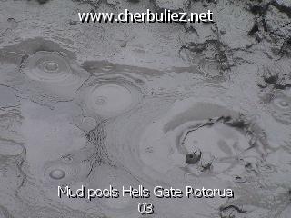 légende: Mud pools Hells Gate Rotorua 03
qualityCode=raw
sizeCode=half

Données de l'image originale:
Taille originale: 188893 bytes
Temps d'exposition: 1/100 s
Diaph: f/400/100
Heure de prise de vue: 2003:03:02 18:29:09
Flash: non
Focale: 139/10 mm
